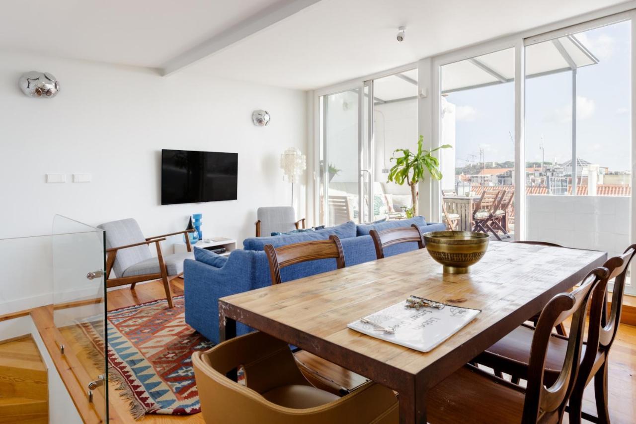 ליסבון Amazing Rooftop Terrace With River And Historic City View 4 Bedrooms 4 Bathrooms Ac 19Th Century Building Chiado מראה חיצוני תמונה