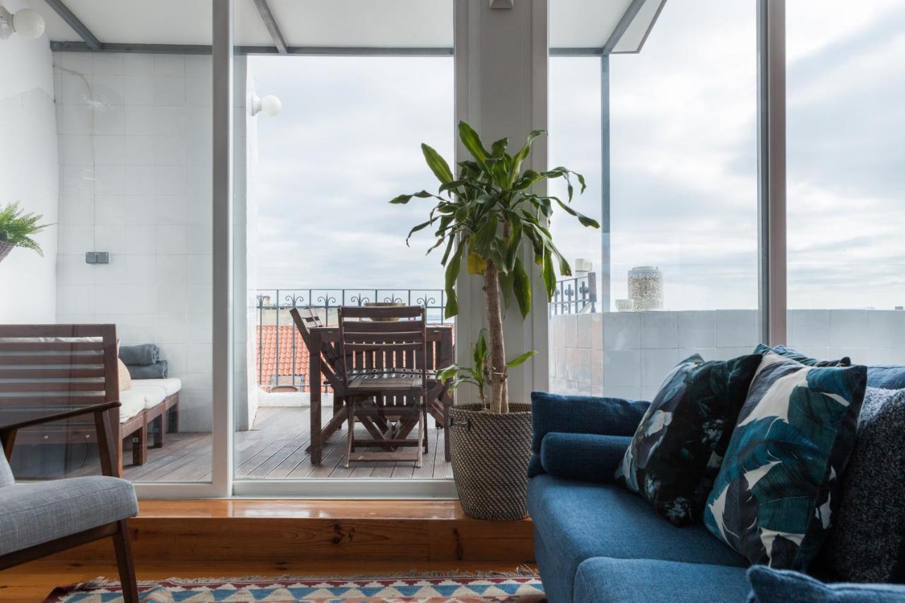 ליסבון Amazing Rooftop Terrace With River And Historic City View 4 Bedrooms 4 Bathrooms Ac 19Th Century Building Chiado מראה חיצוני תמונה