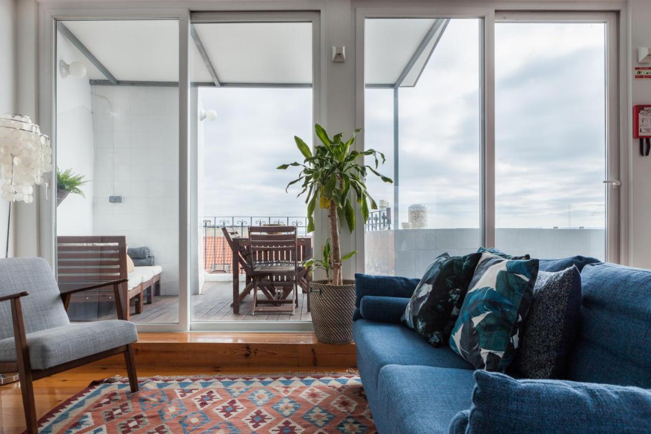 ליסבון Amazing Rooftop Terrace With River And Historic City View 4 Bedrooms 4 Bathrooms Ac 19Th Century Building Chiado מראה חיצוני תמונה