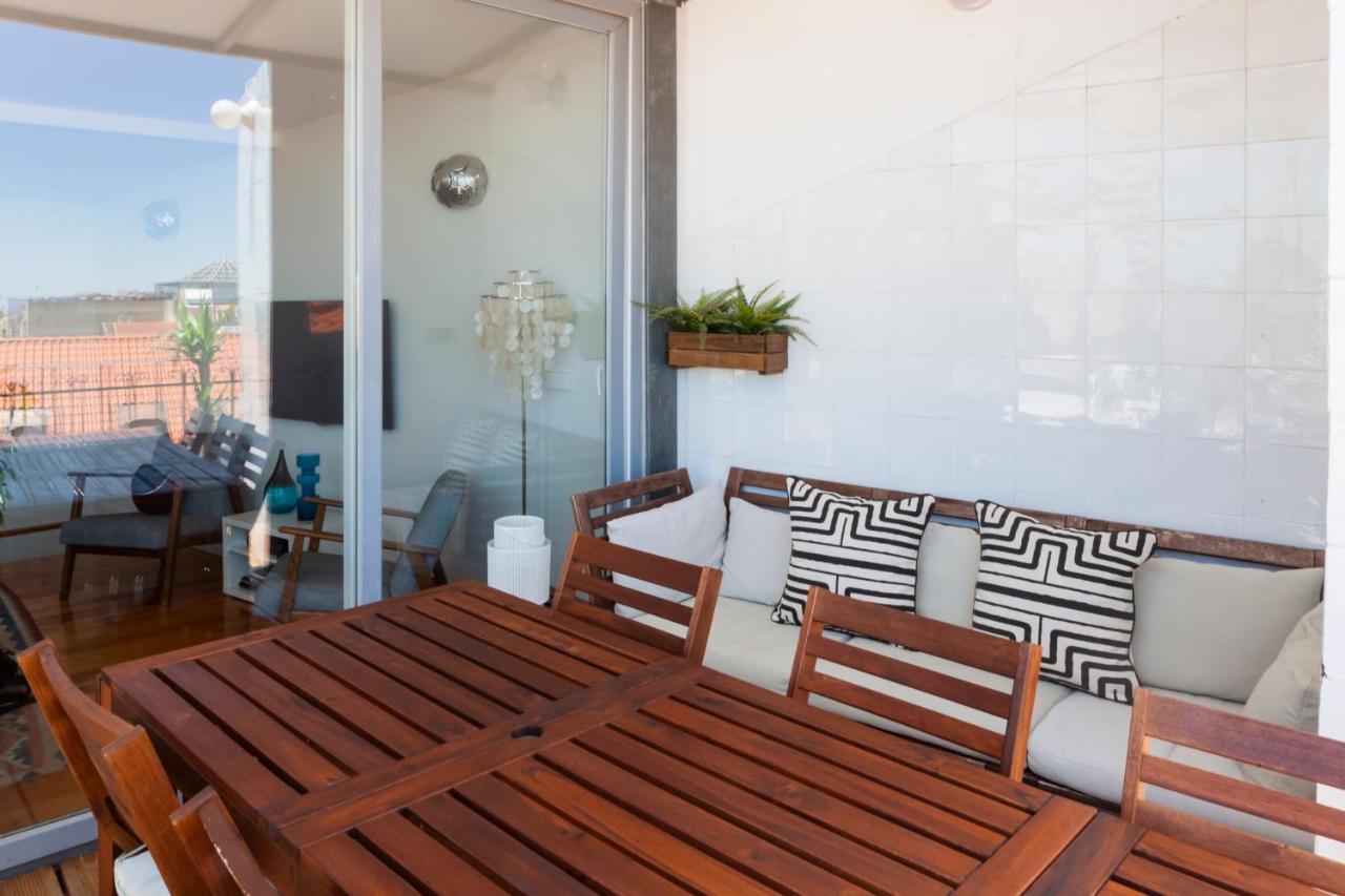 ליסבון Amazing Rooftop Terrace With River And Historic City View 4 Bedrooms 4 Bathrooms Ac 19Th Century Building Chiado מראה חיצוני תמונה