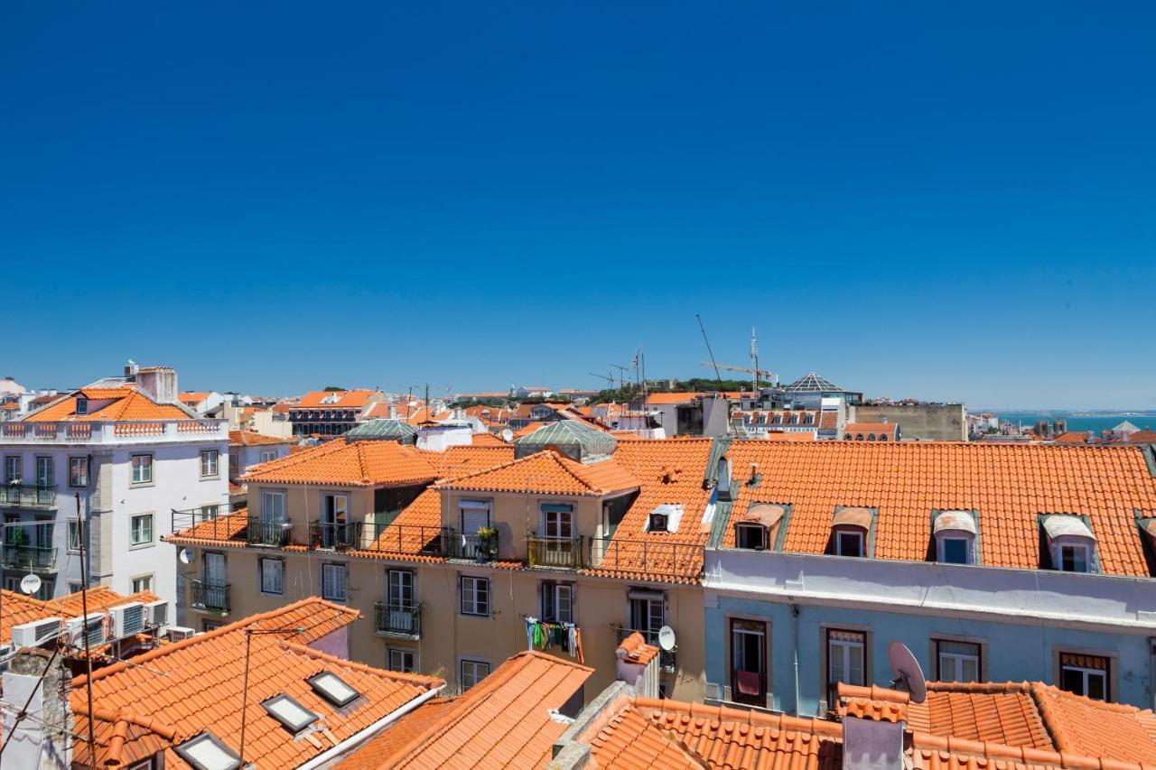 ליסבון Amazing Rooftop Terrace With River And Historic City View 4 Bedrooms 4 Bathrooms Ac 19Th Century Building Chiado מראה חיצוני תמונה