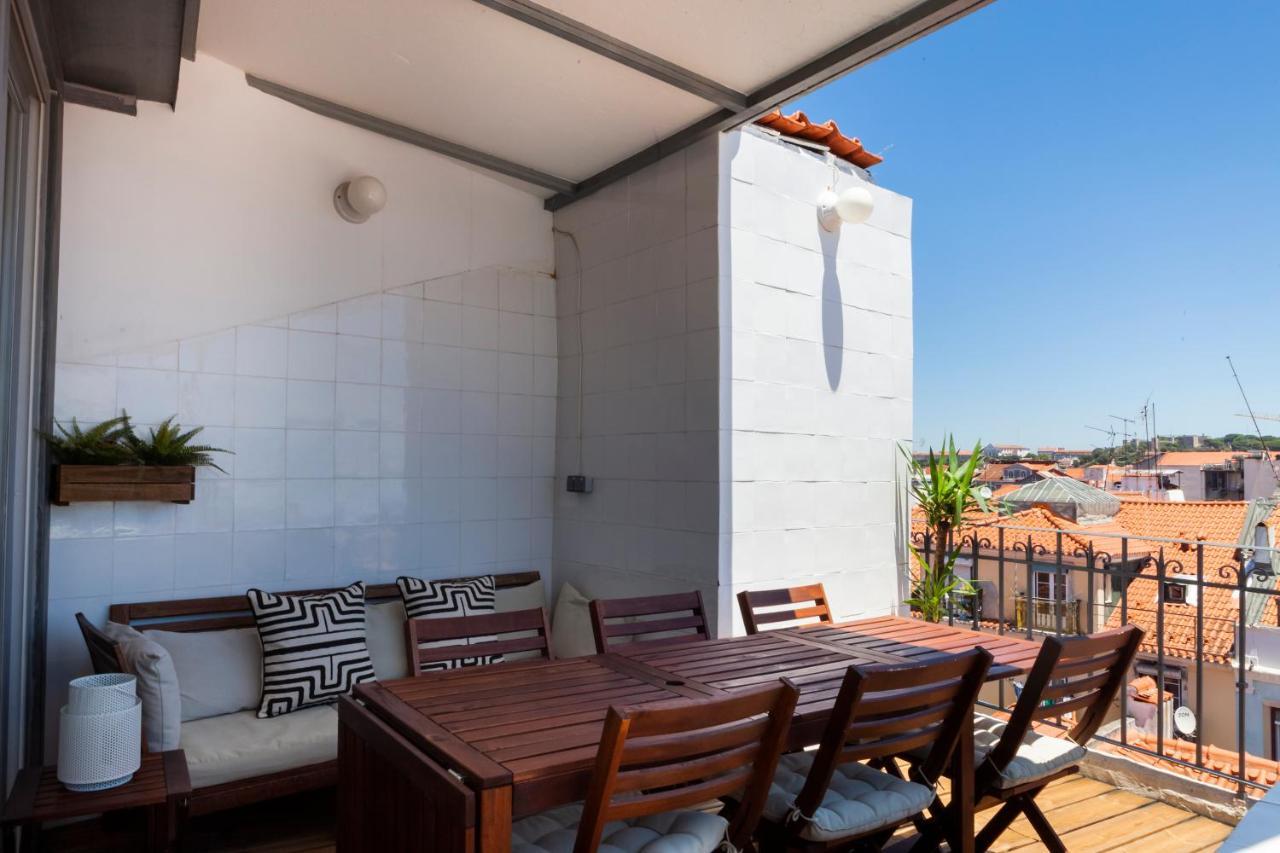 ליסבון Amazing Rooftop Terrace With River And Historic City View 4 Bedrooms 4 Bathrooms Ac 19Th Century Building Chiado מראה חיצוני תמונה